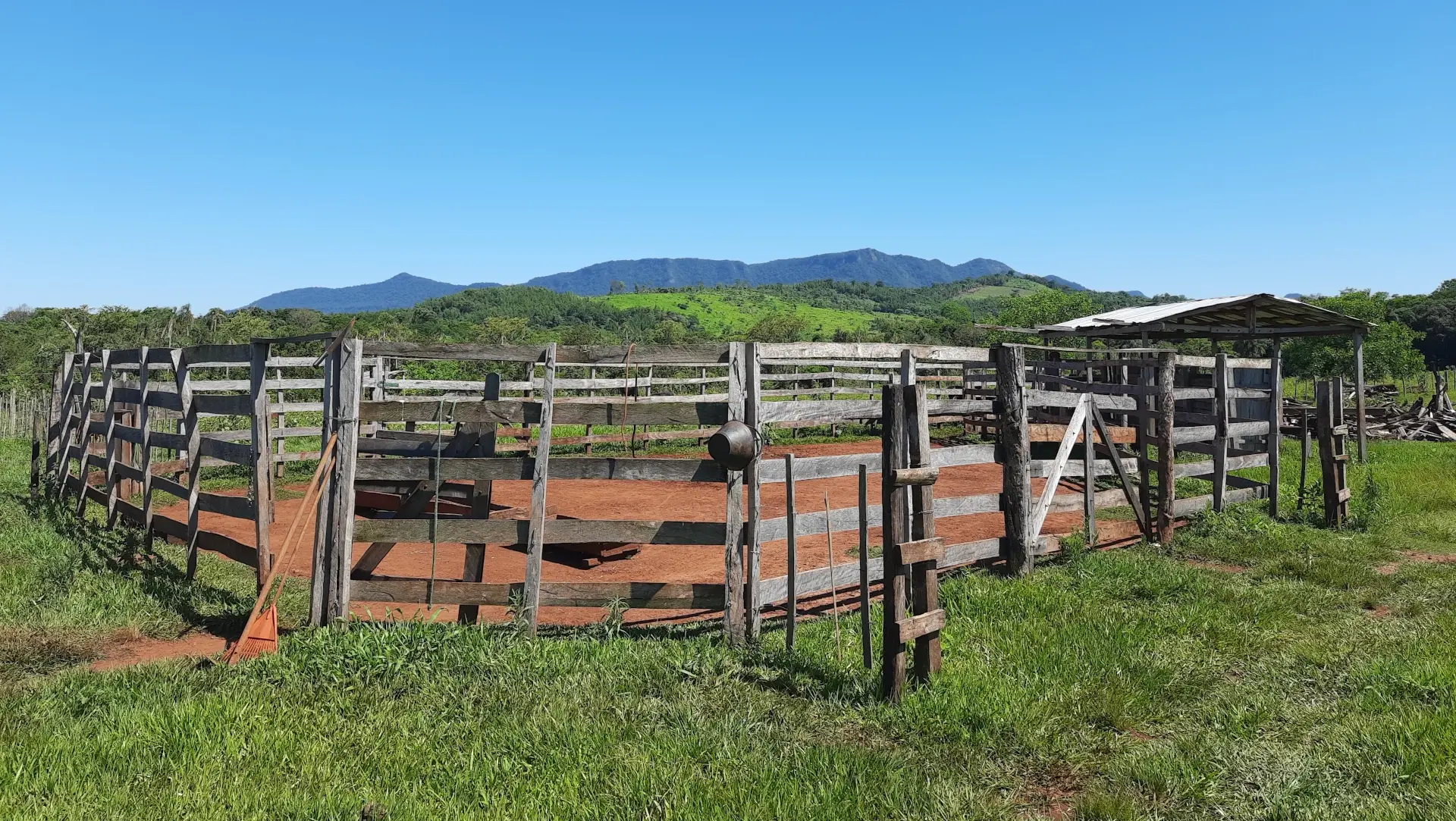 Corral für Rinder auf dem Grundstück